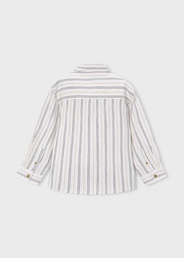 Ink Blue Stripe Button Up Shirt
