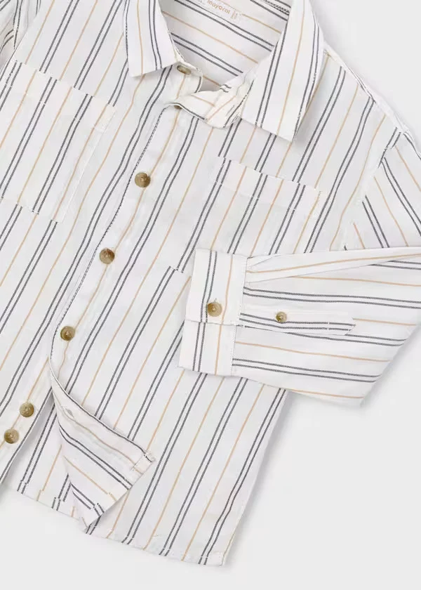 Ink Blue Stripe Button Up Shirt