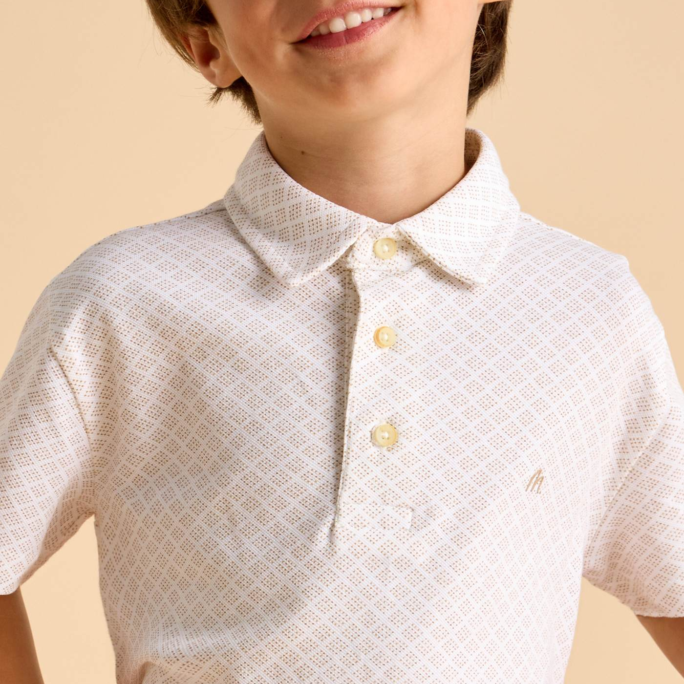 Sand Geometric Polo