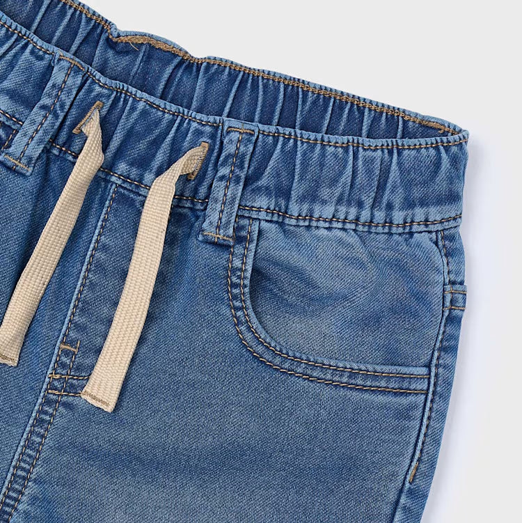 Medium Wash Soft Denim Jogger