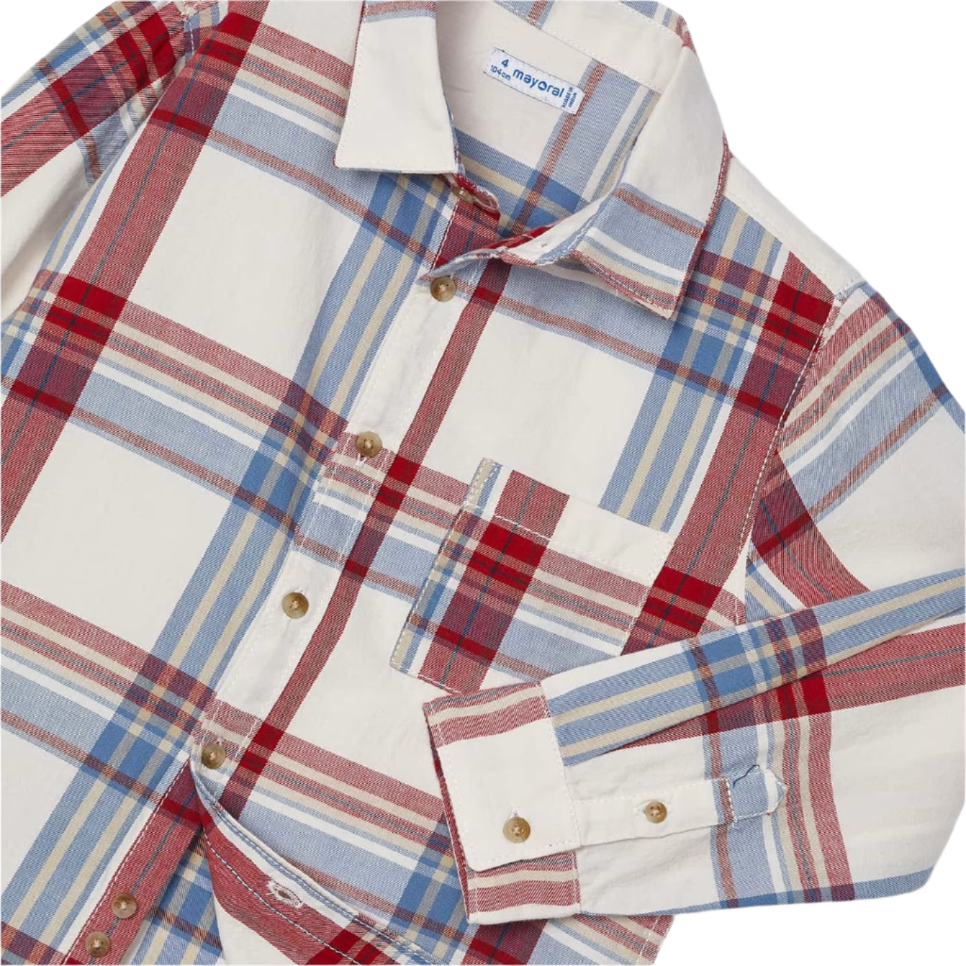 Wine Blue Plaid Button Up Shirt