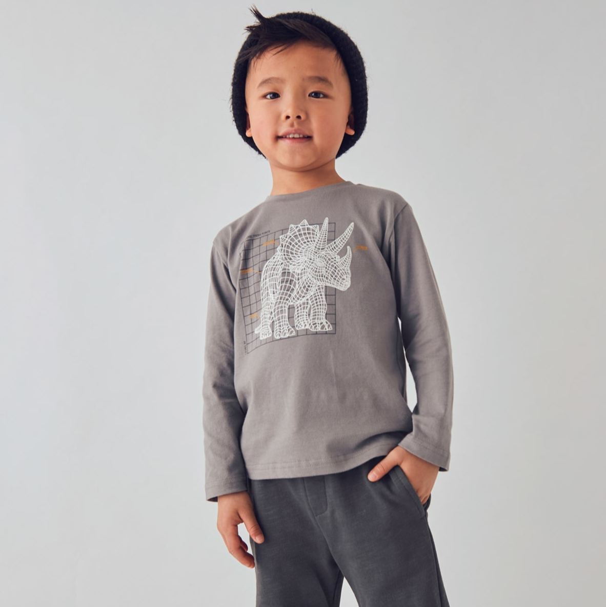 Triceratops Glow-in-the-Dark Top