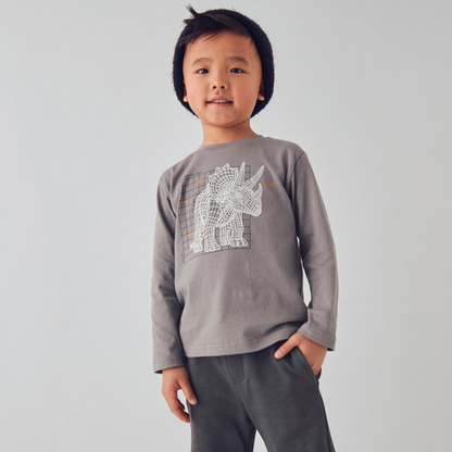Triceratops Glow-in-the-Dark Top