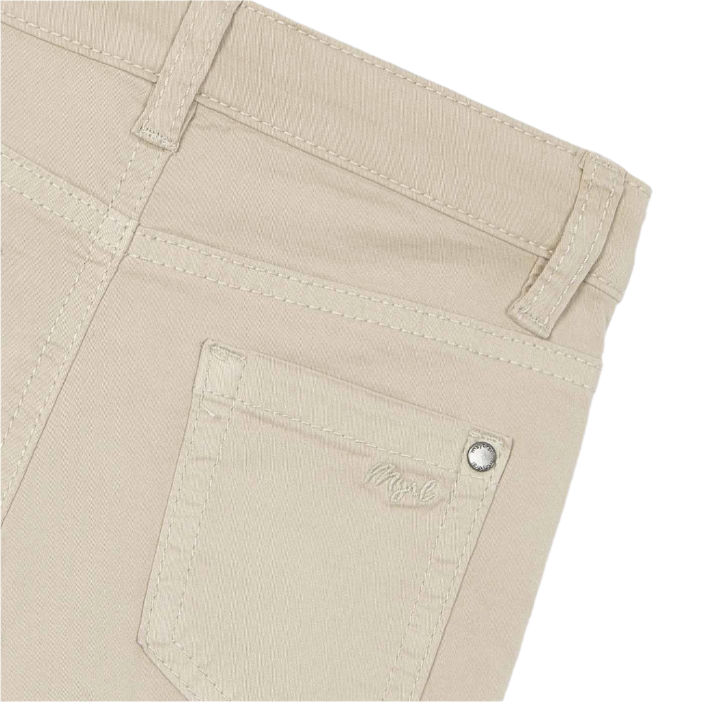 Almond Slim Fit Serge Pants