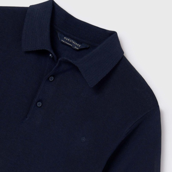 Navy Blue Kids Sweater Polo