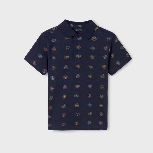 Navy Sunprint Polo