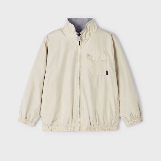 Tan Reversible Windbreaker