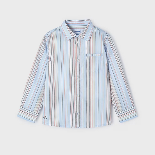 Sky Blue Stripes Oxford Shirt