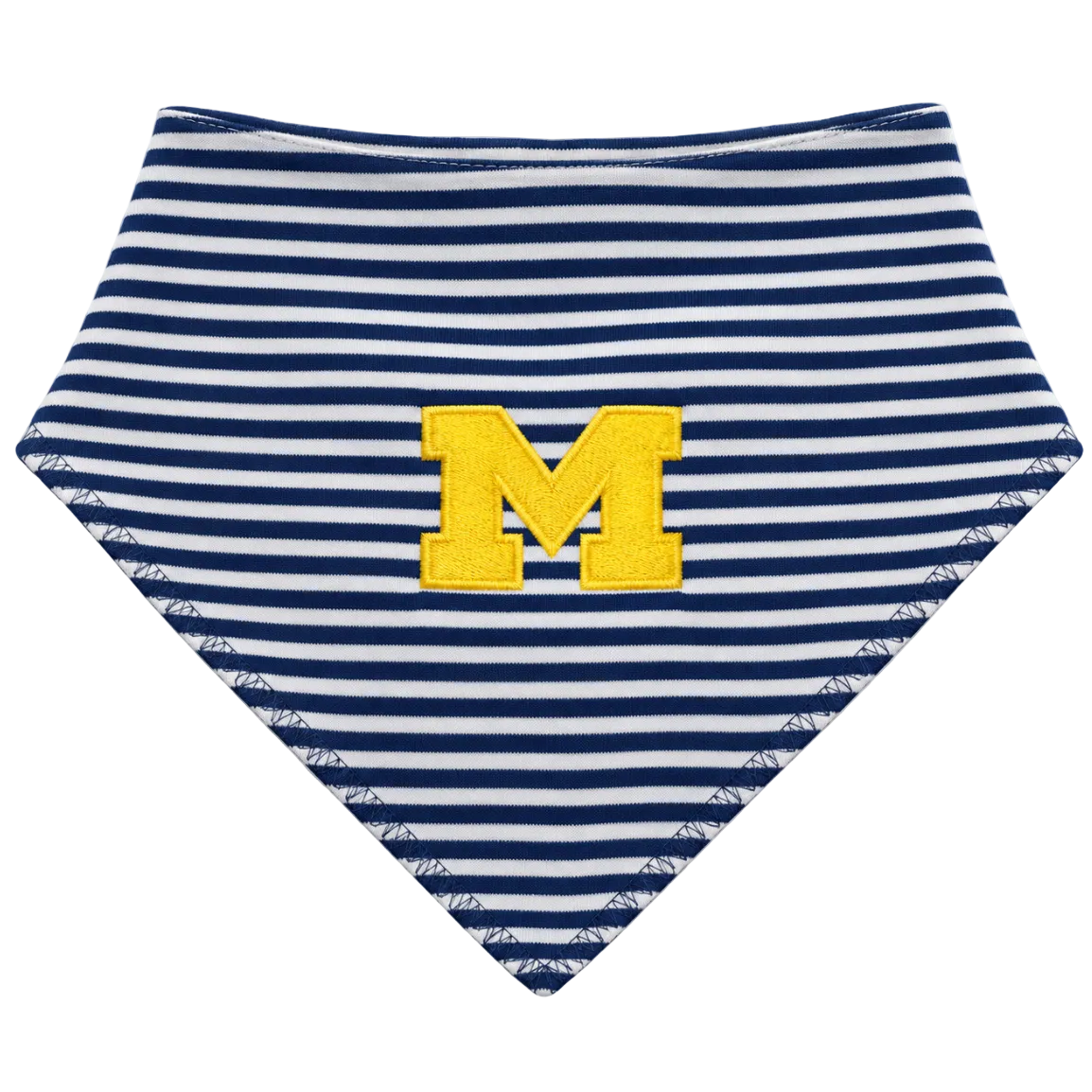 Block M Striped Bandana Bib