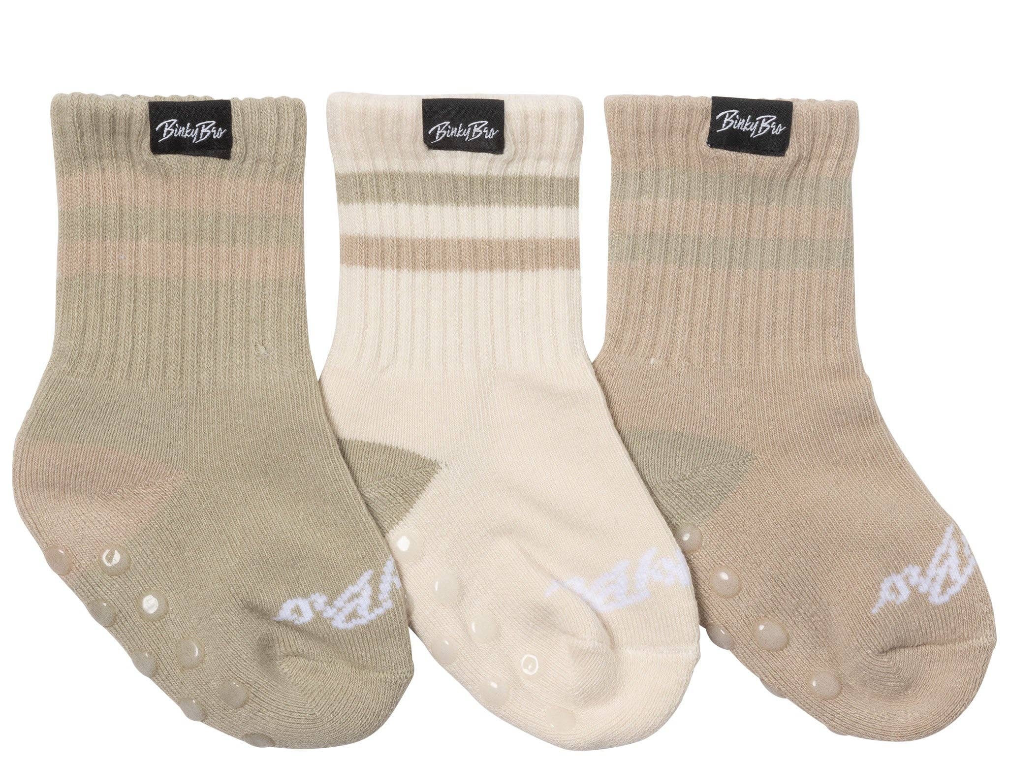 3-Pack Beige Socks
