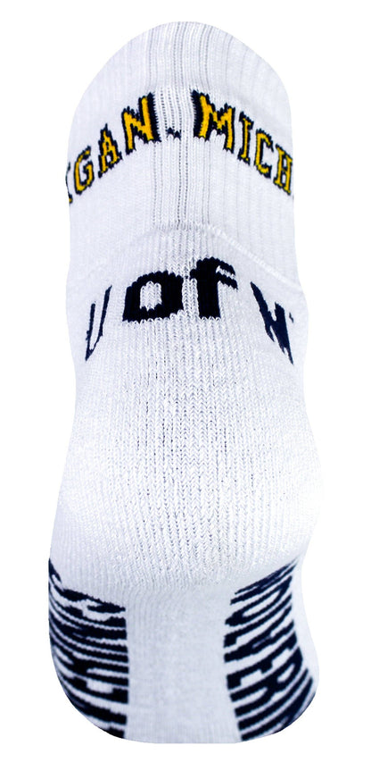 Michigan Wolverines White Socks
