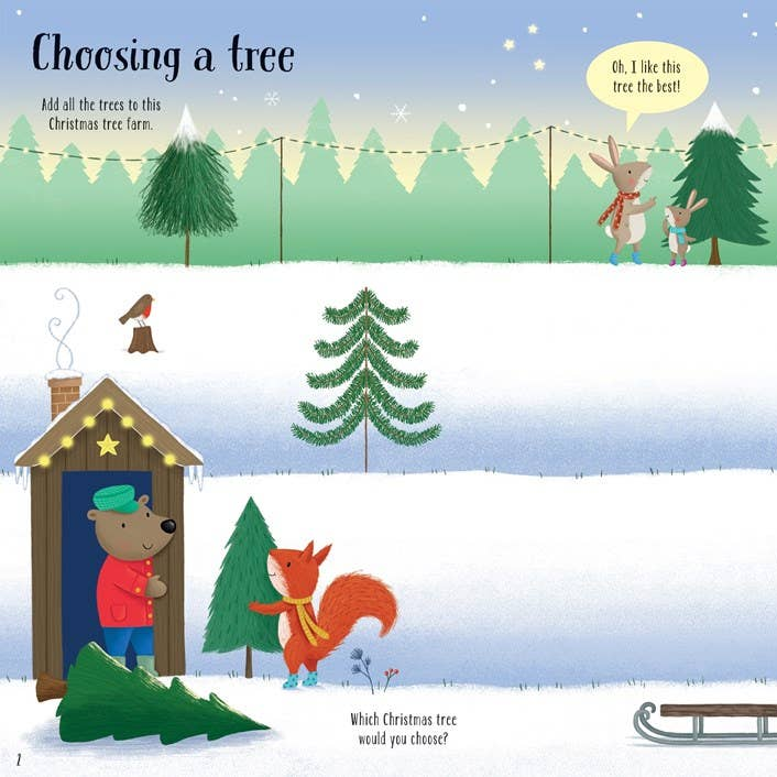 Sparkly Christmas Trees : Usborne