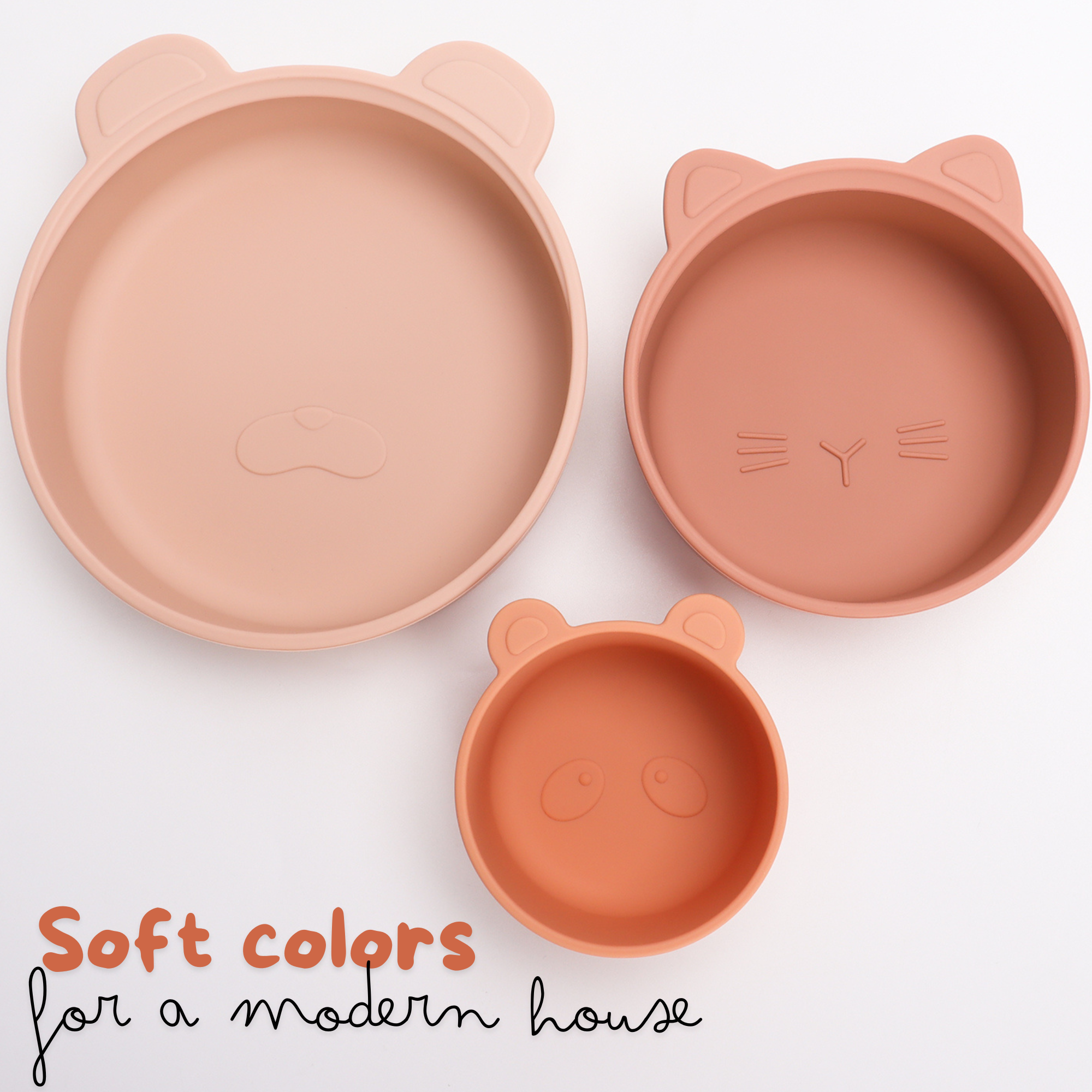 Terracotta Blush Stackable Snack Bowl Set