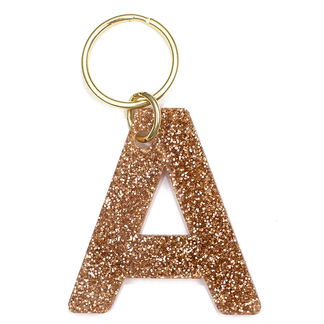 Glitter Letter Keychains - A-Z