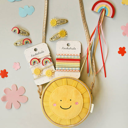Vintage Rainbow Hair Clips