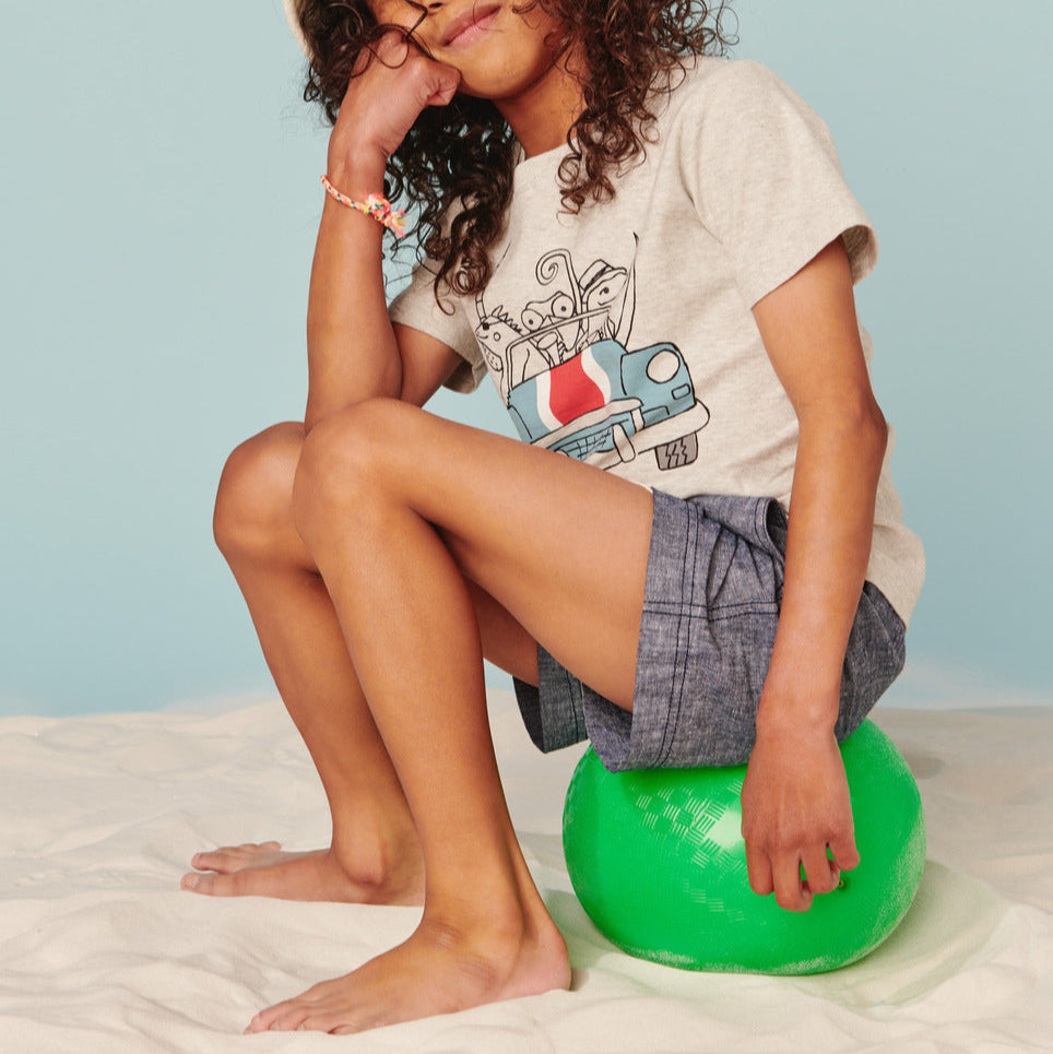 Chambray Sport Shorts