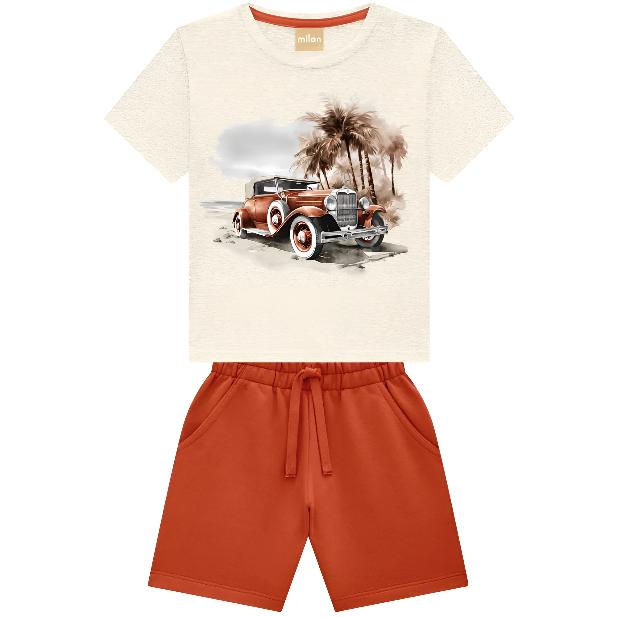 American Roadster on Beach Tee