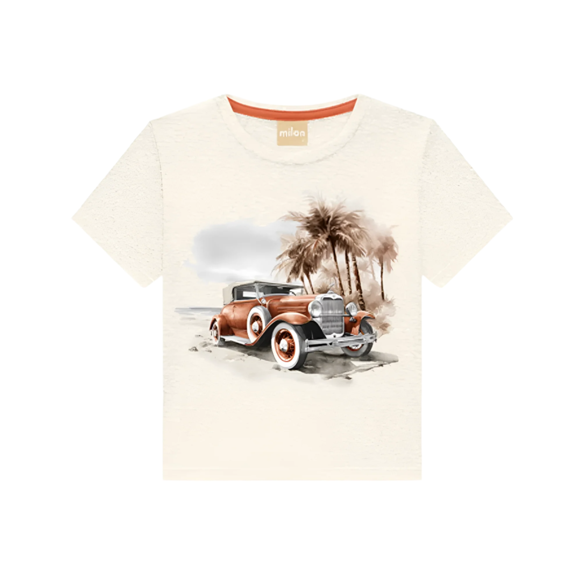 American Roadster on Beach Tee