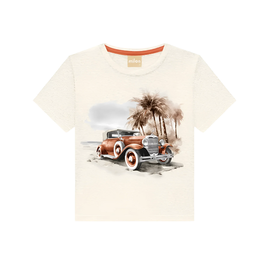 American Roadster on Beach Tee