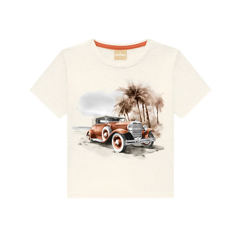 American Roadster on Beach Tee
