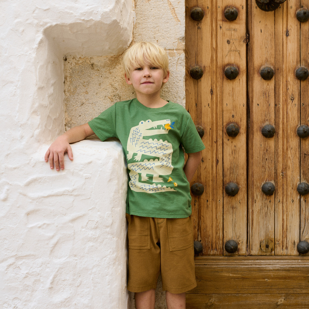 English Ivy Croc and Citrus Graphic Tee