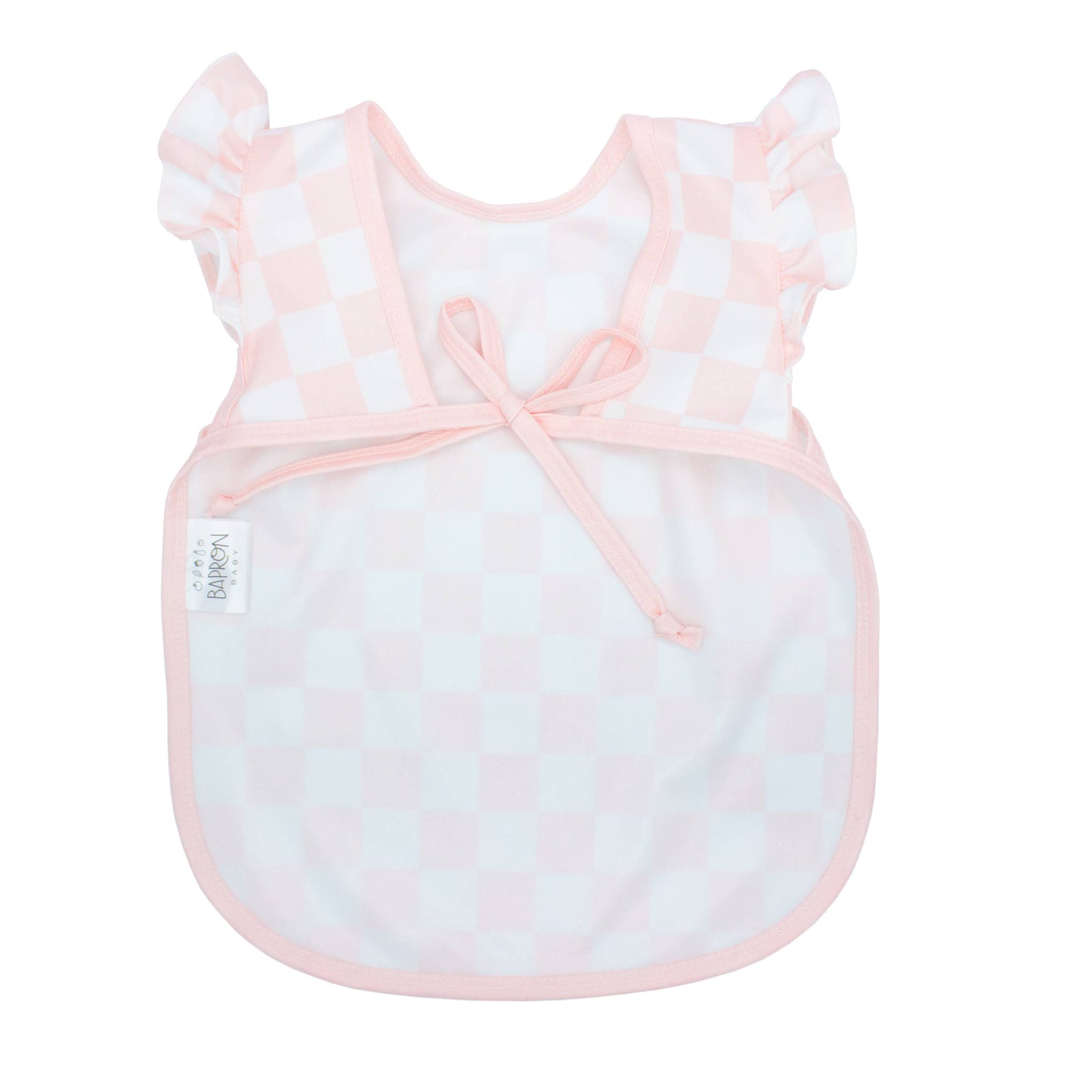 Pretty Pink Checkerboard Flutter Bapron
