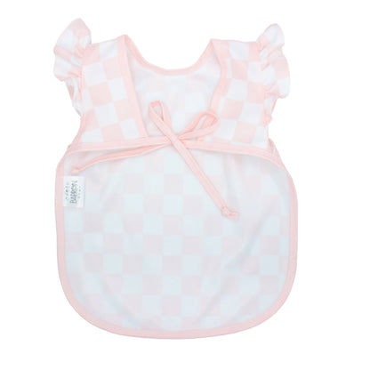 Pretty Pink Checkerboard Flutter Bapron