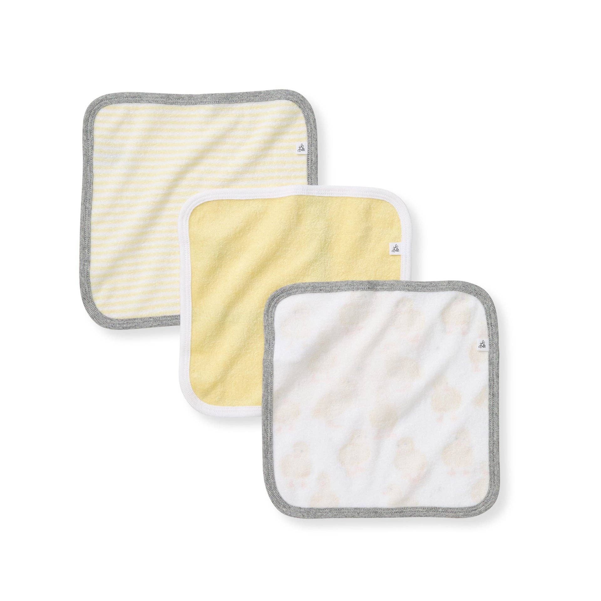 Little Ducks Organic Cotton Washcloths 3 Pack