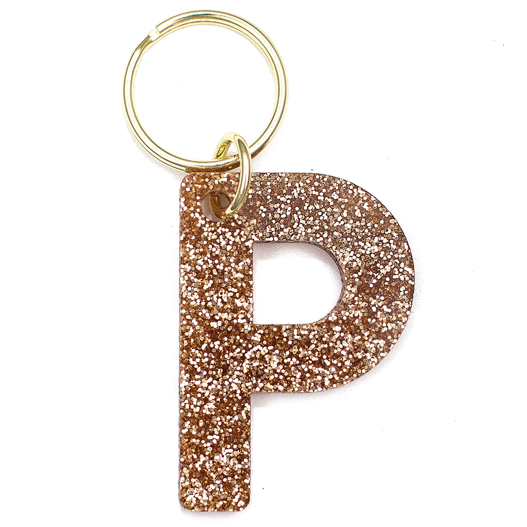 Glitter Letter Keychains - A-Z