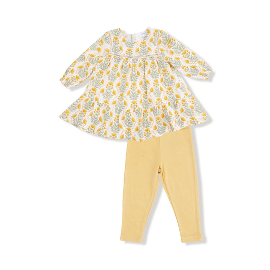 Winter Dandelions Dress and Leggings