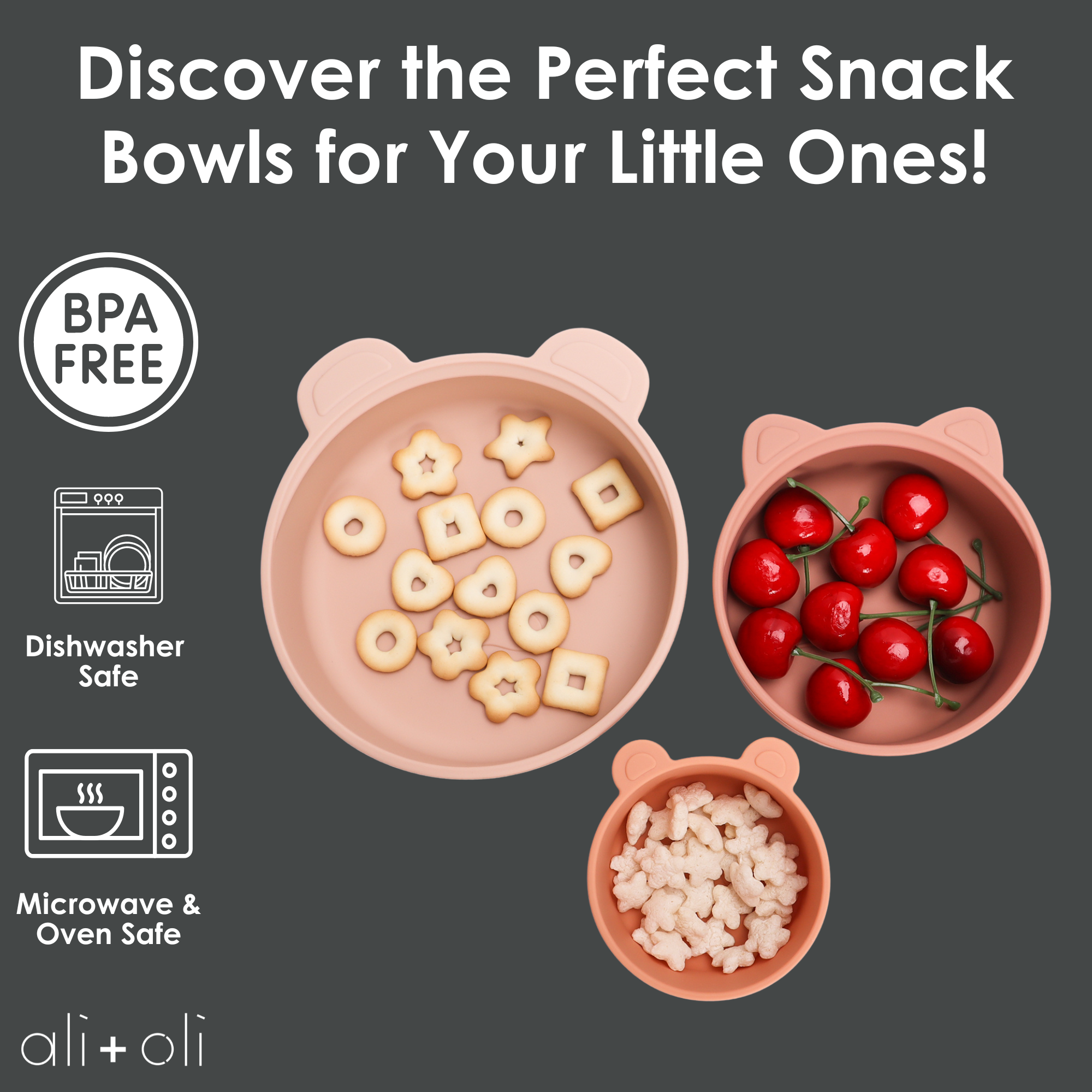 Terracotta Blush Stackable Snack Bowl Set