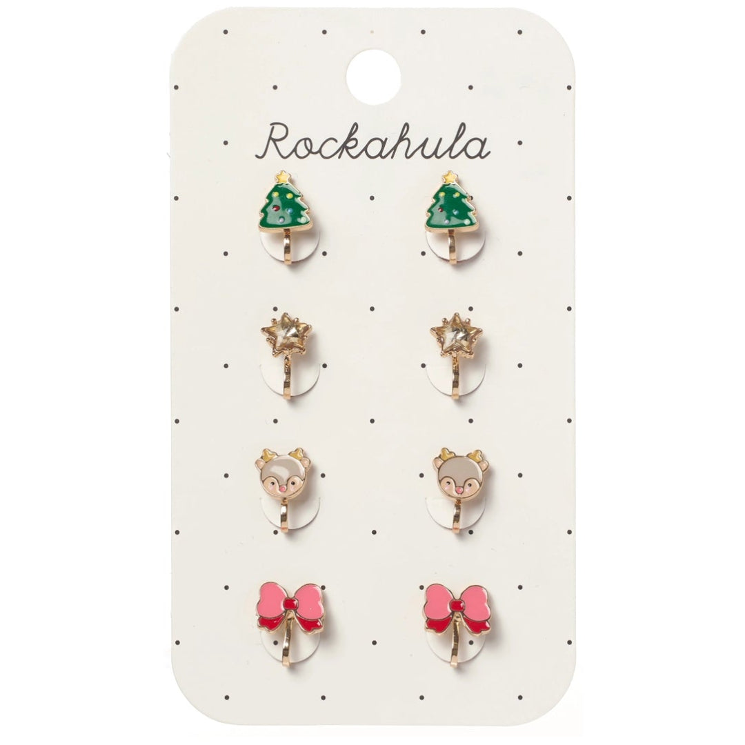 Jolly Christmas Clip On Earrings