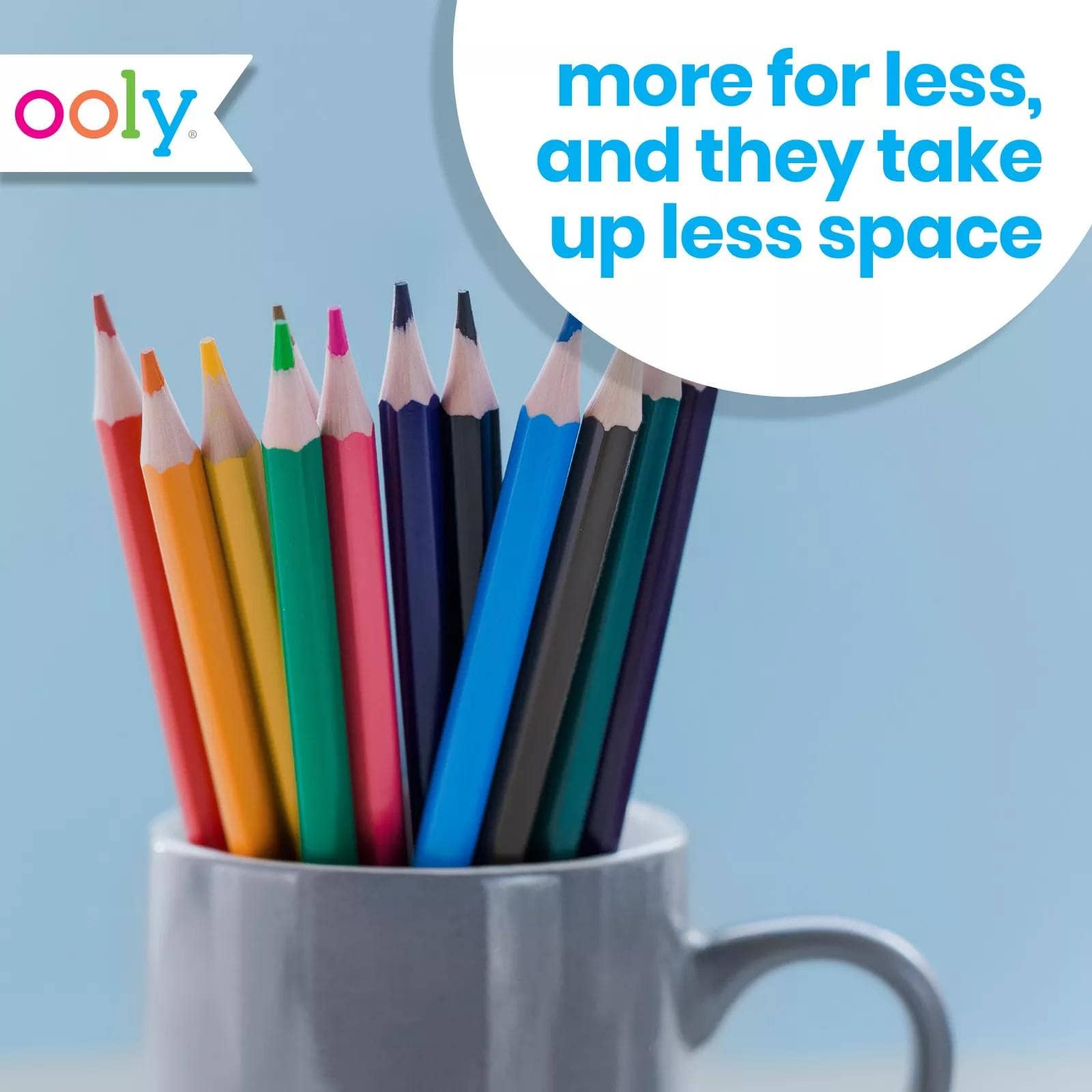 Double-Ended Colored Pencils - 12 Pencils 24 Colors for Kids | OOLY