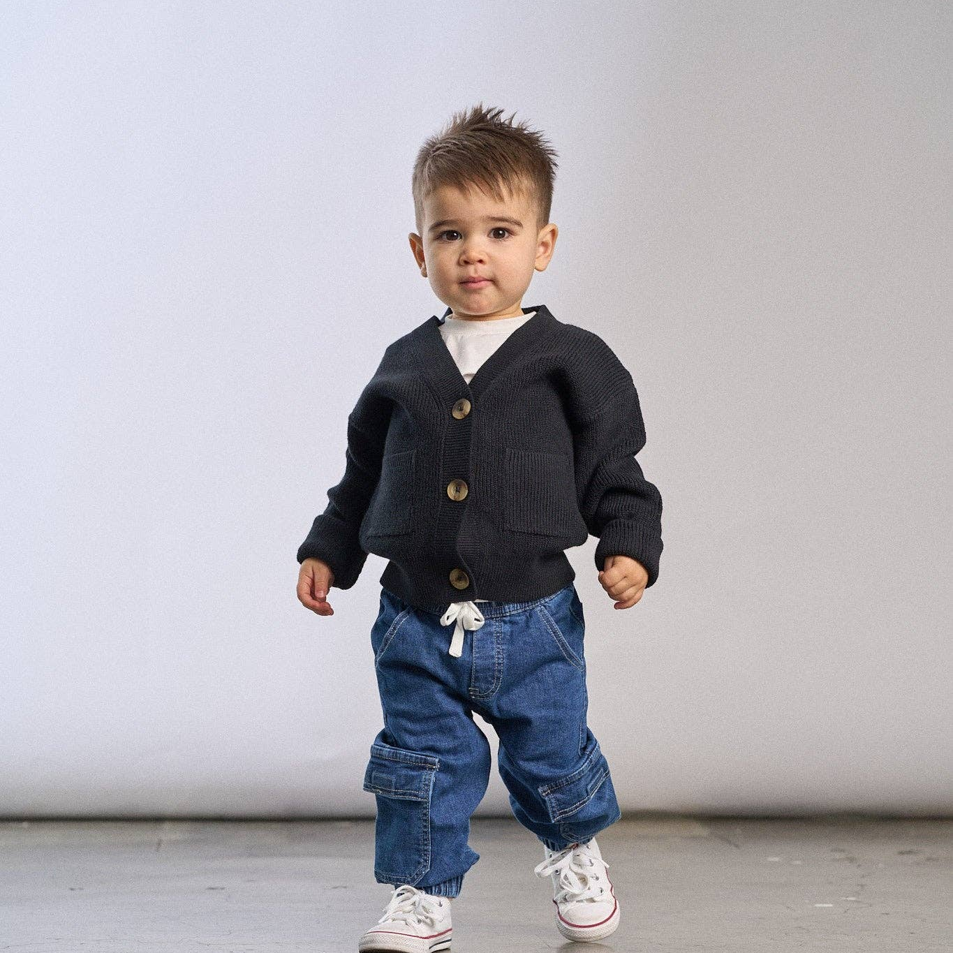 Knit Cardigan - Black