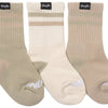 3-Pack Beige Socks
