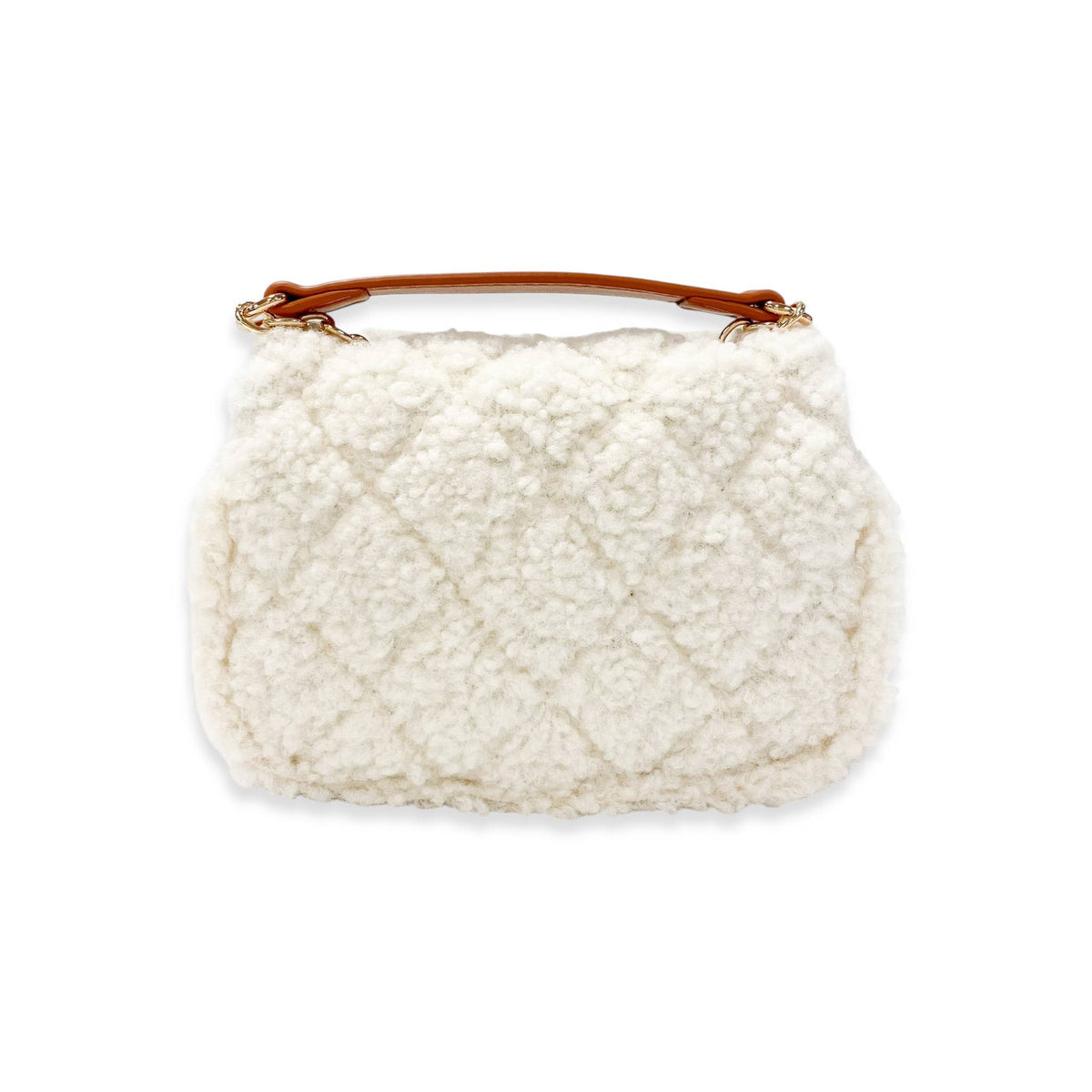 Sherpa Mixed Quilted Purse