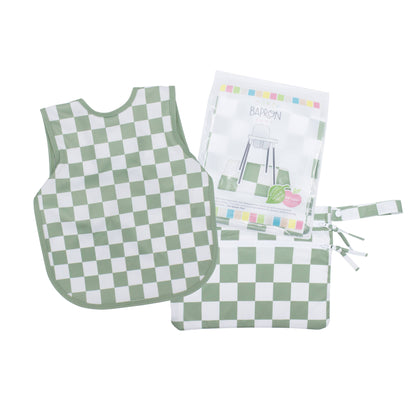 Sage Checkerboard Bapron