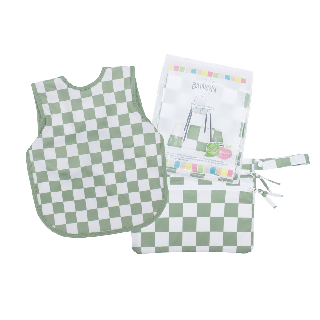 Sage Checkerboard Bapron