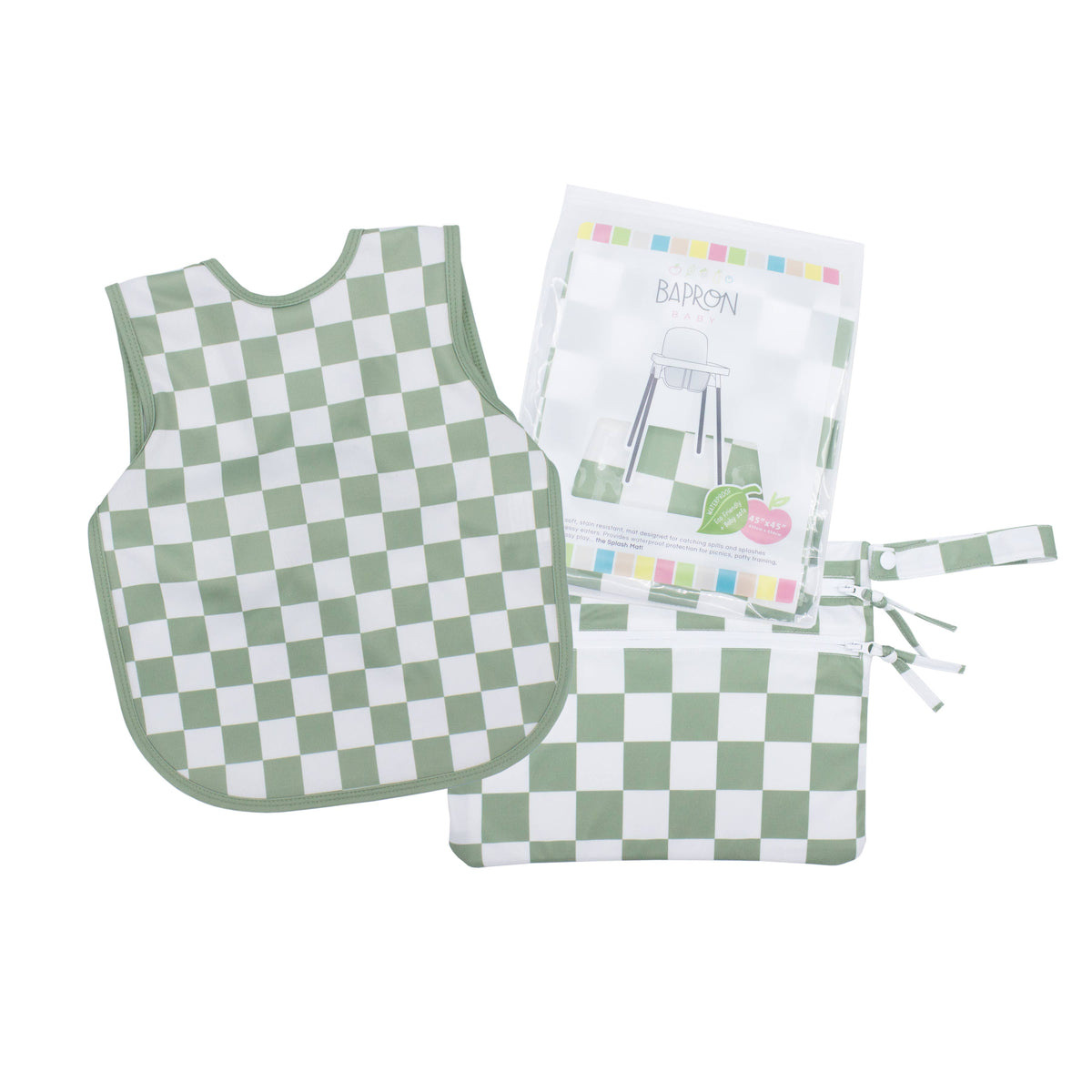 Sage Checkerboard Bapron