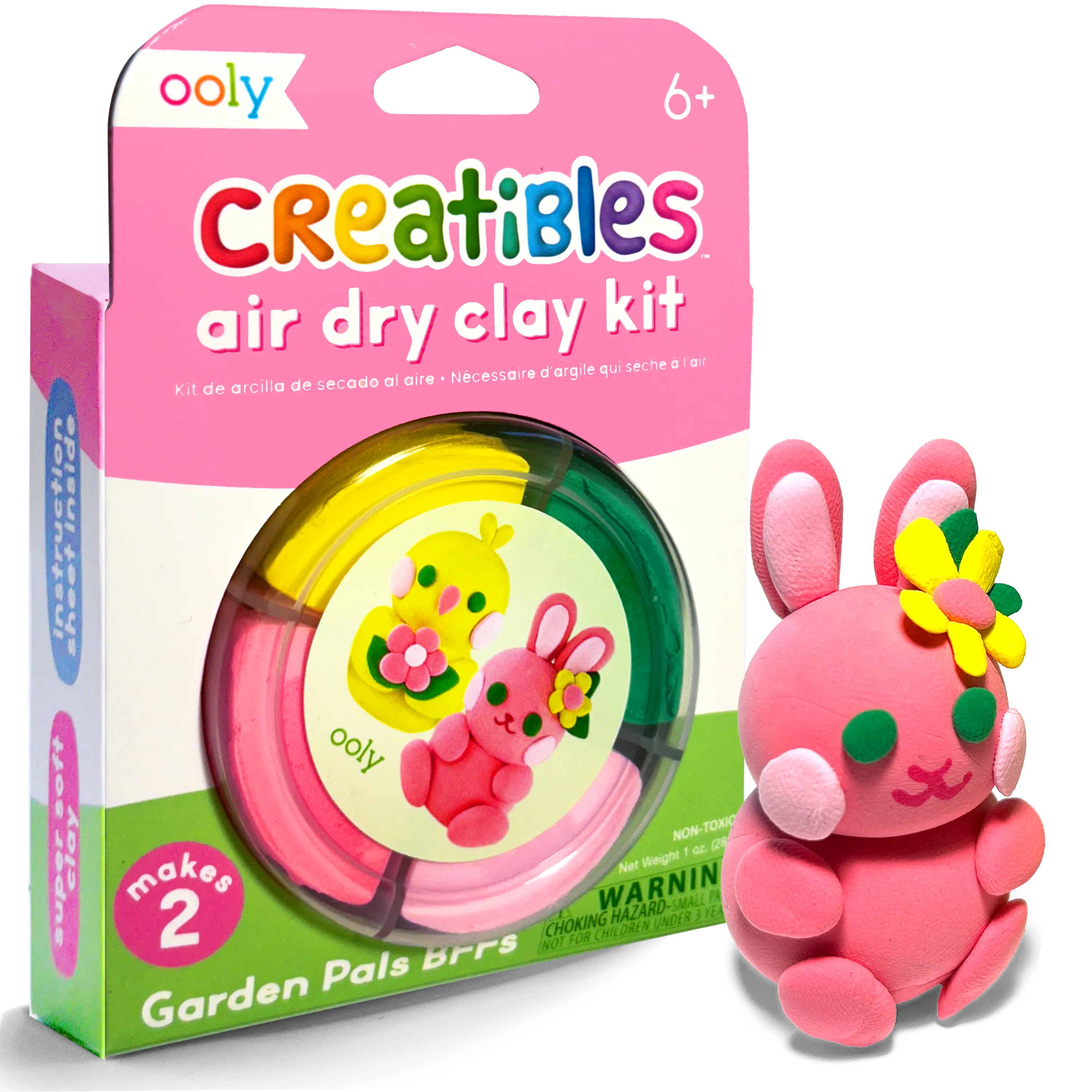 Air Dry Clay Kit for Kids - Garden Pals Bunny & Chick Craft | OOLY