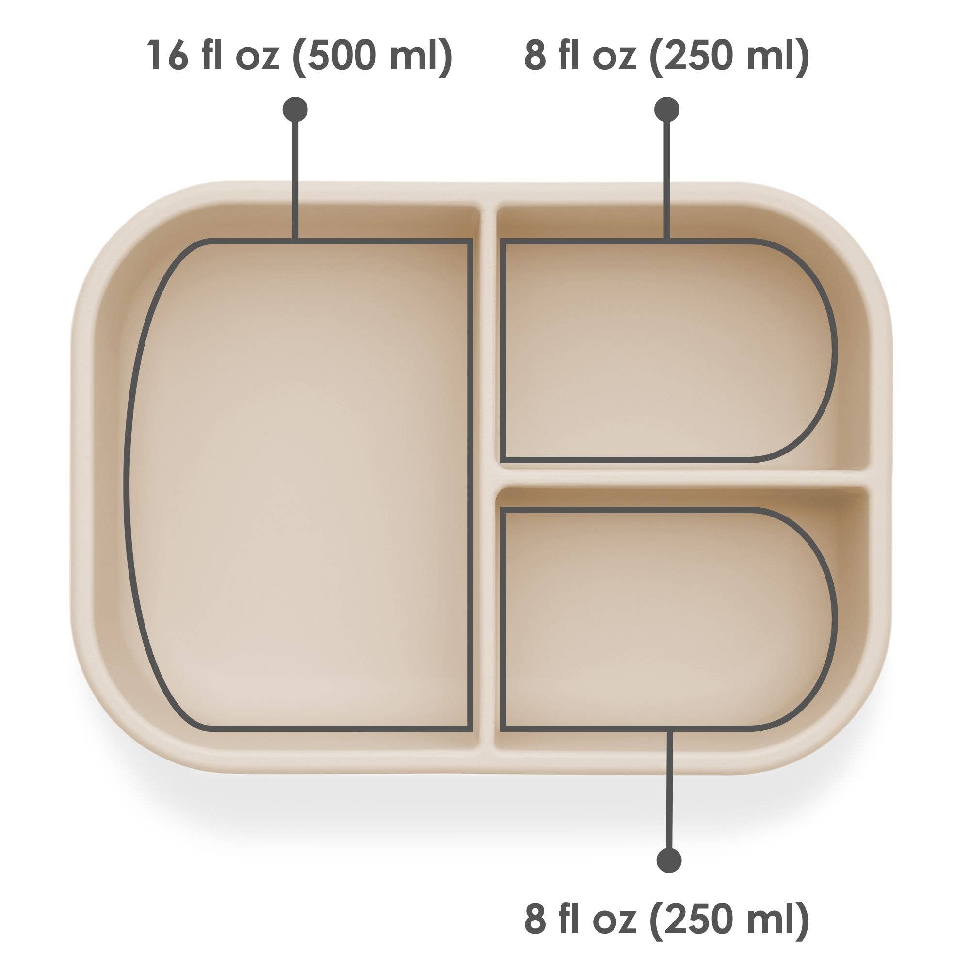 Ali+Oli Leakproof Silicone Bento Box (Coco) Back to School