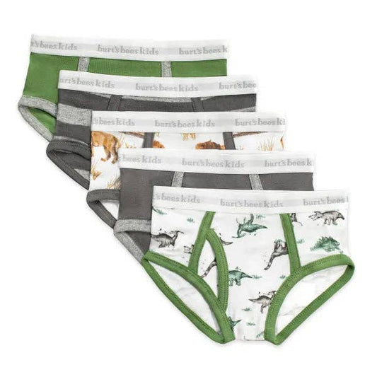 Boys' Happy Herbivores & Lions Underwear (Set of 5)