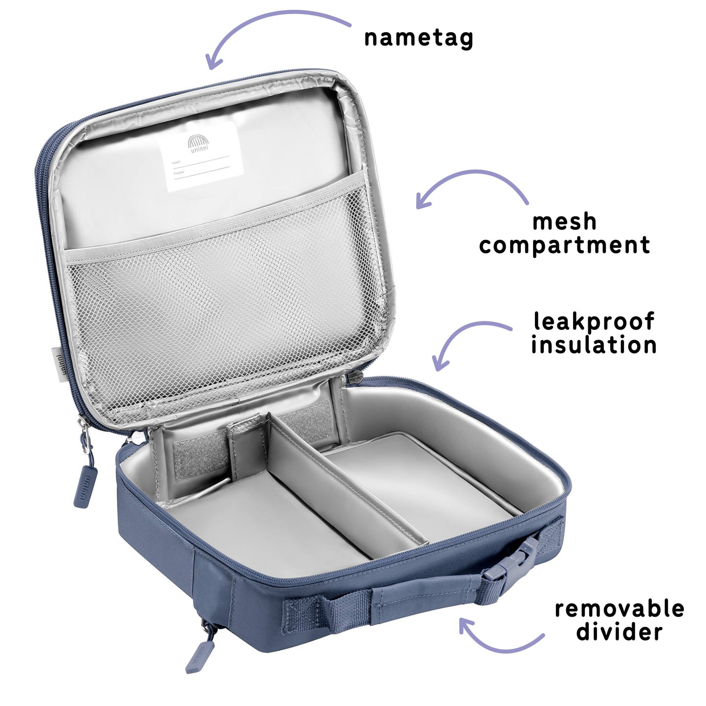 Navy Ellis Lunch Bag