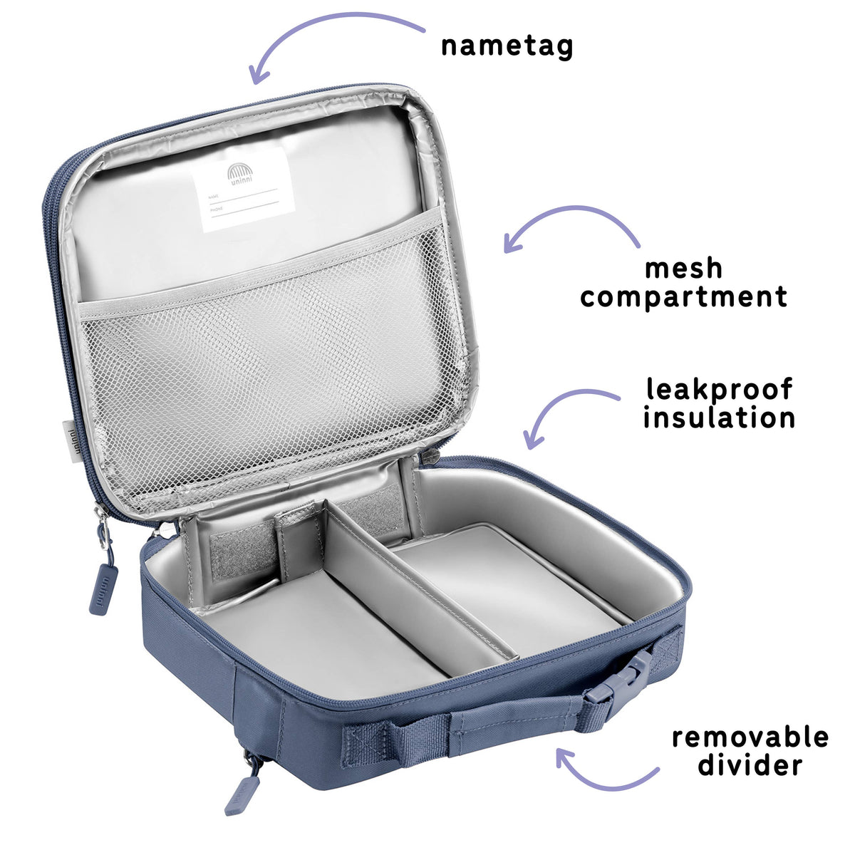 Navy Ellis Lunch Bag