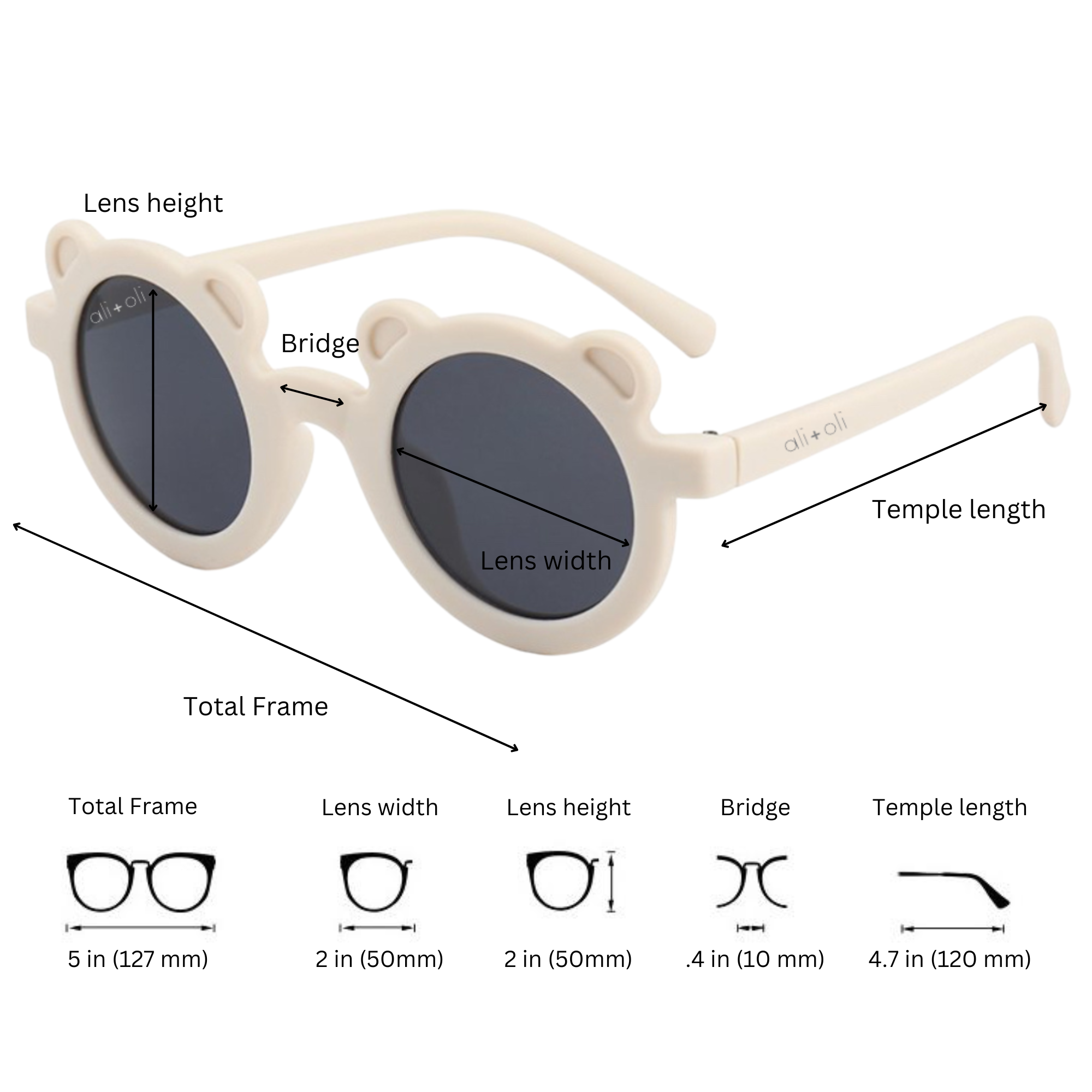 Bear Beige Sunglasses