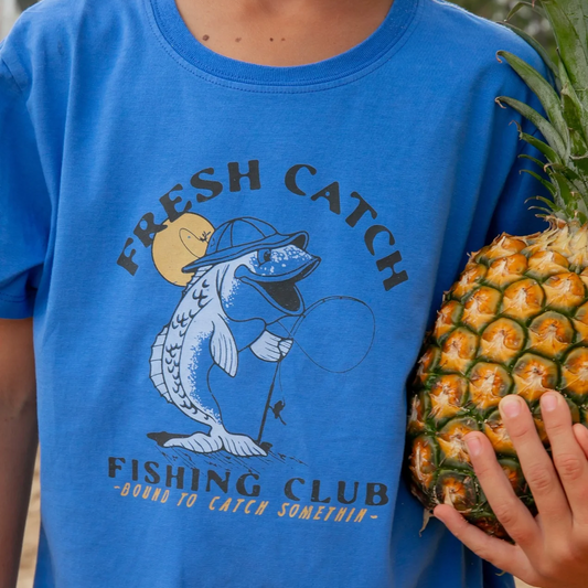 Marina Blue Fresh Catch Vintage Tee