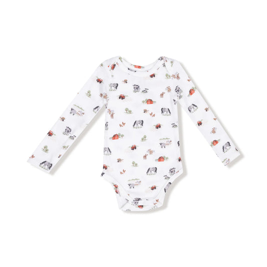 Little Farm Lap Shoulder Onesie