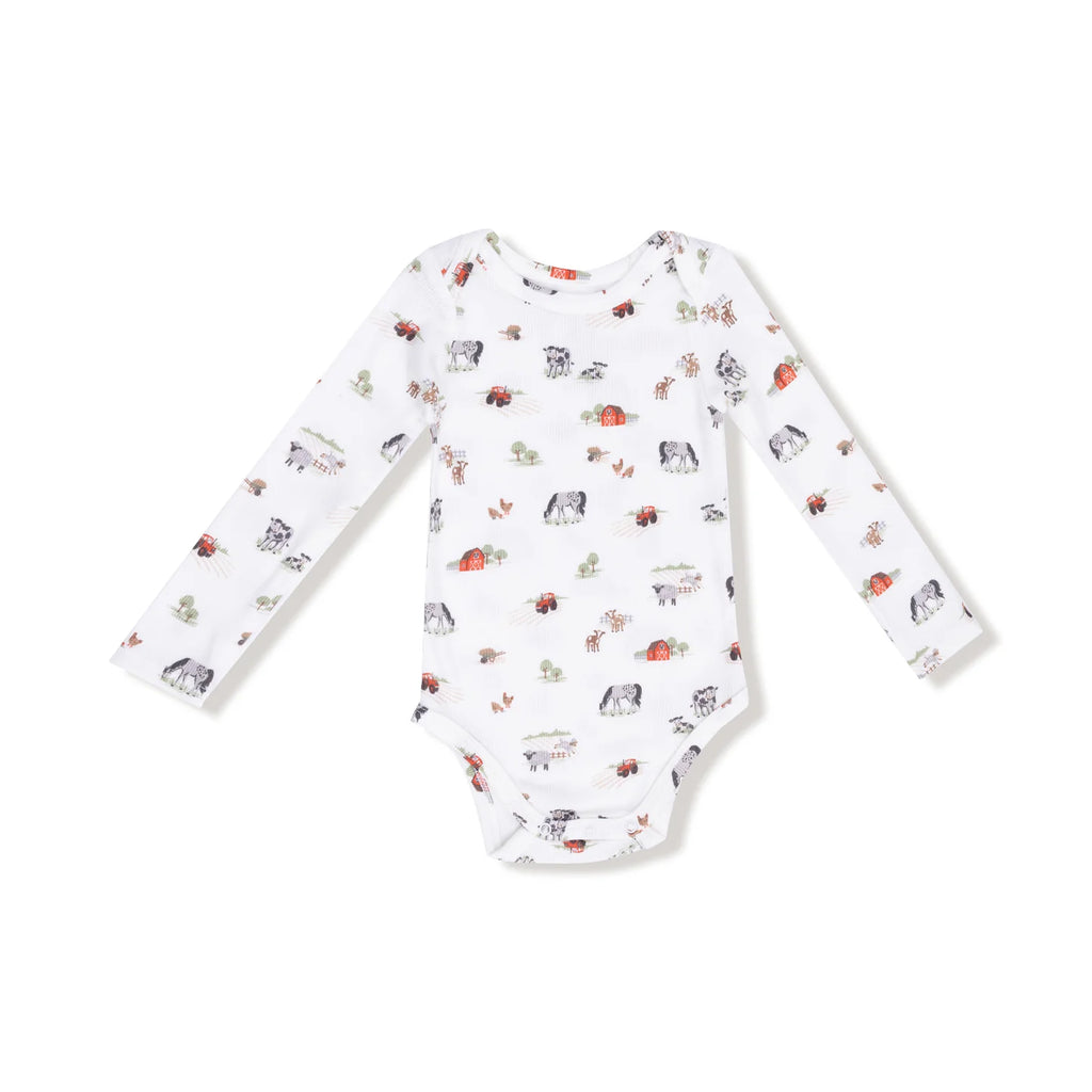 Little Farm Lap Shoulder Onesie