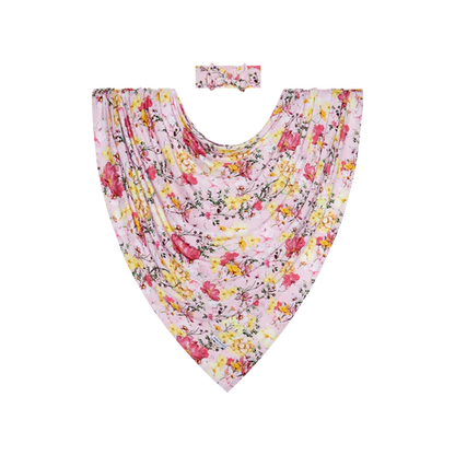 Gaia Infant Swaddle and Headwrap Set