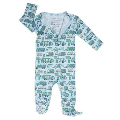 Reduce Reuse Recycle Zipper Footie